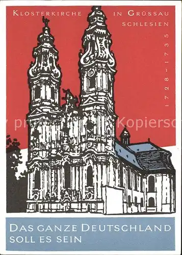 Gruessau Kreszow Klosterkirche Kat. Tschechische Republik