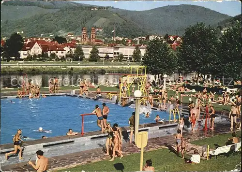 Eberbach Neckar Schwimmbad Kat. Eberbach