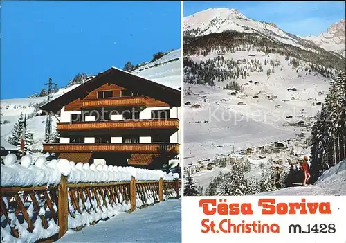 St Christina Cesa Soriva Ferienwohnungen Kat. Groeden Suedtirol