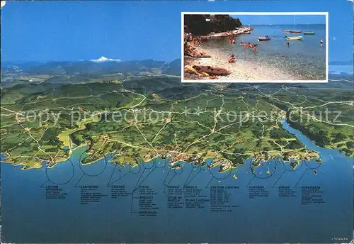 Porec Panoramakarte Kat. Kroatien