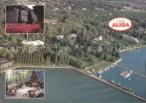 Balaton Plattensee Club Aliga Fliegeraufnahme Kat. Ungarn