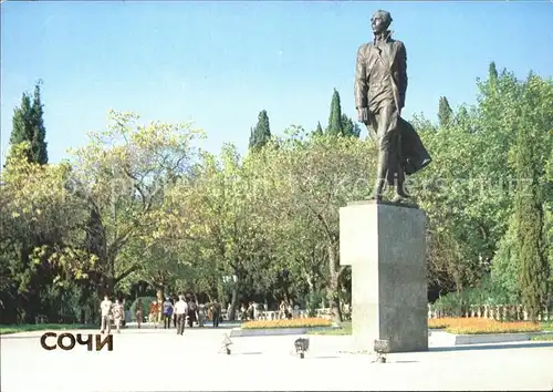 Sotschi Monument Ostrovsky Kat. Russische Foederation