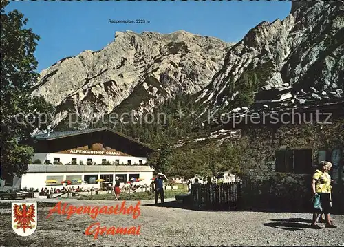 Pertisau Achensee Alpengasthof Gramai Rappenspitze Karwendelgebirge Kat. Eben am Achensee