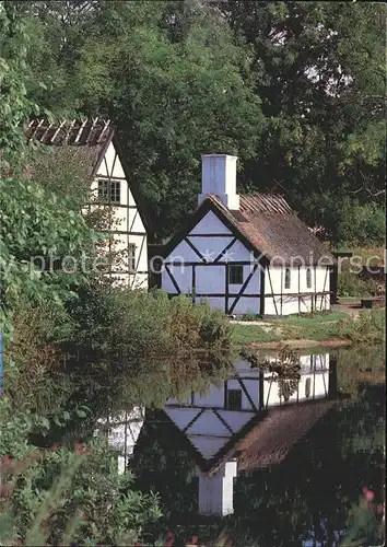 Daenemark Fachwerkhaeuser am Wasser Kat. Daenemark