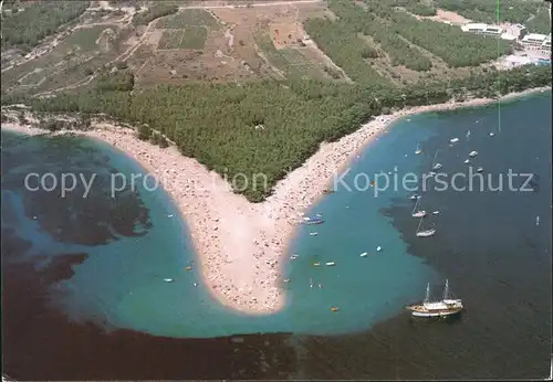 Bol Fliegeraufnahme Strand Kat. Insel Brac