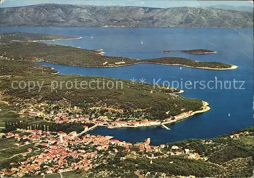 Jelsa Kroatien Fliegeraufnahme  Kat. Kroatien