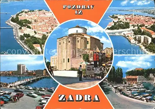 Zadar Zadra Zara Fliegeraufnahme Hafen Kat. Kroatien