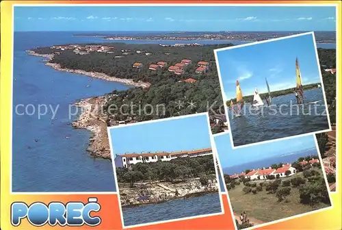 Porec Lanterna Fliegeraufnahme Kat. Kroatien