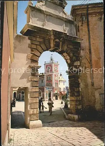 Rovinj Istrien Torbogen in Altstadt Kat. Hrvatska