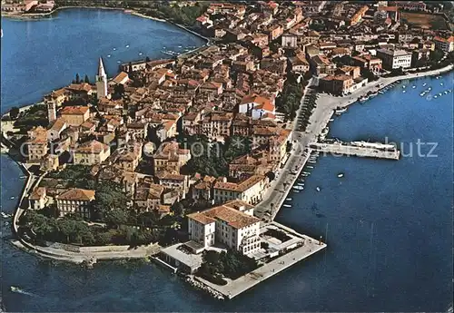 Porec Fliegeraufnahme Kat. Kroatien