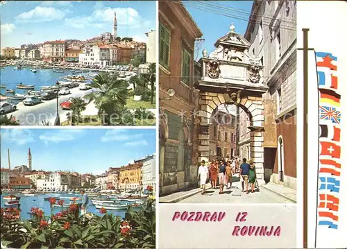 Rovinj Istrien Steintor Hafen Kat. Hrvatska