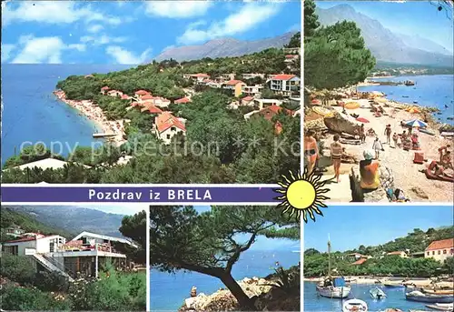 Brela Strand Hafen Kat. Kroatien