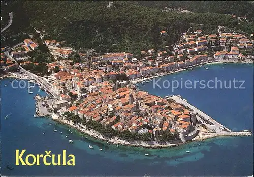 Korcula Fliegeraufnahme Kat. Kroatien