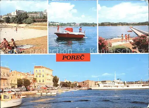 Porec Strand Hafen Kat. Kroatien