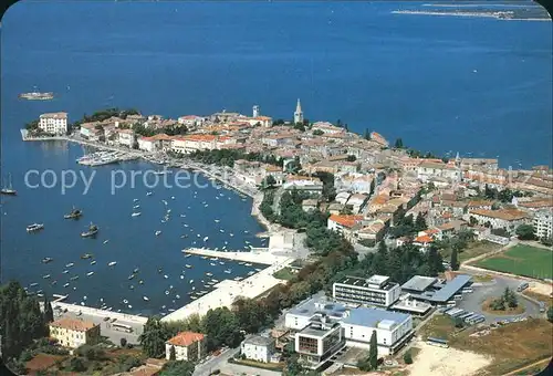 Porec Fliegeraufnahme Hafen Kat. Kroatien