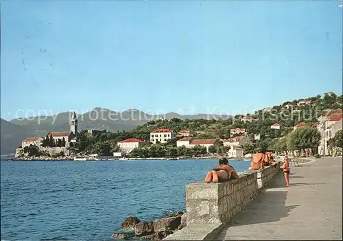 Lopud Dubrovnik Promenade / Insel Lopud Dubrovnik /Hrvatska