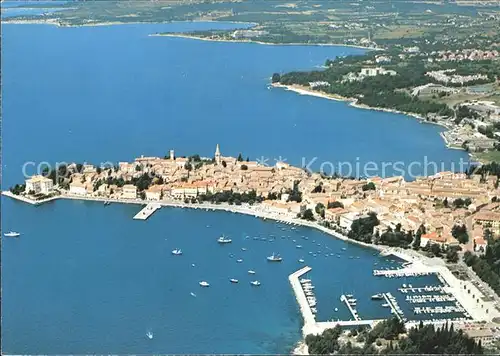 Porec Fliegeraufnahme Hafen Kat. Kroatien