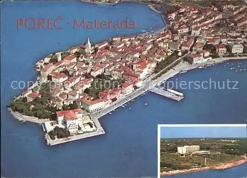 Porec Fliegeraufnahme Kat. Kroatien