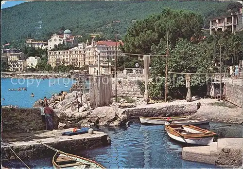 Opatija Istrien Boote Strand Kat. Hrvatska