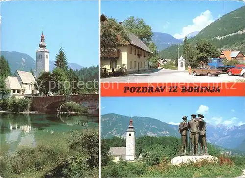 Bohinj Steinbruecke Denkmal Kat. Slowenien