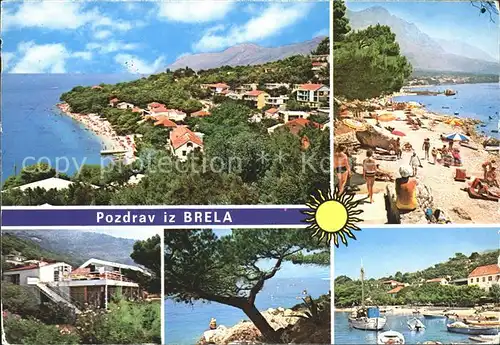 Brela Strand Hafen Kat. Kroatien