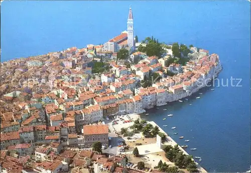 Rovinj Istrien Fliegeraufnahme Altstadt Kat. Hrvatska