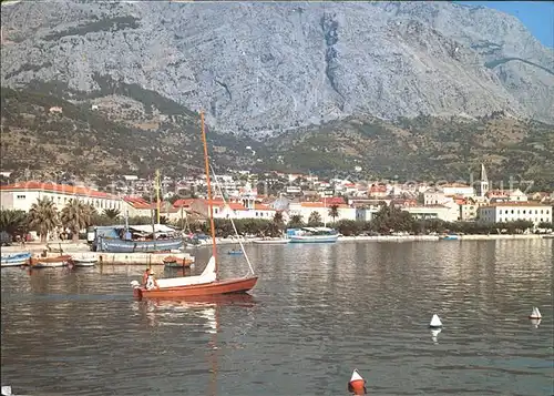 Makarska Dalmatien Hafenpartie Kat. Kroatien