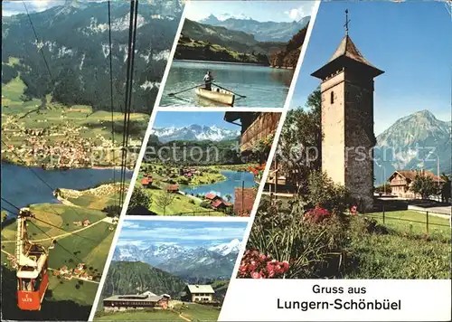 Schoenbueel Lungern Turm Boot Luftseilbahn  / Lungern /Bz. Obwalden