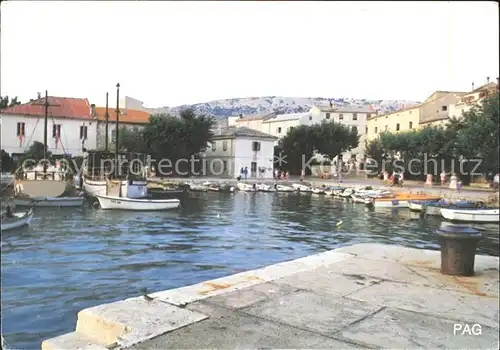 Pag Hafen Boote Kat. Kroatien