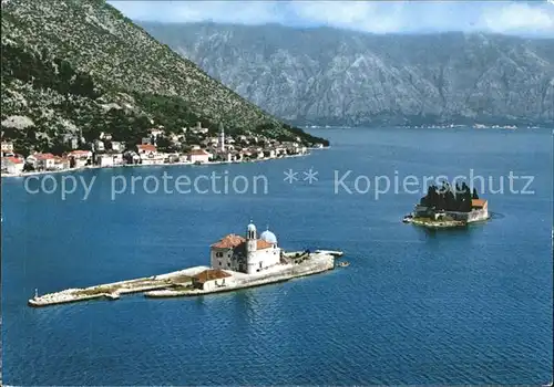 Perast Insel Teilansicht Kat. Montenegro