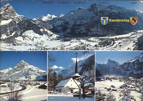 Kandersteg BE Birre Bluemlisalp Gellihorn Altels Kirche  Kat. Kandersteg