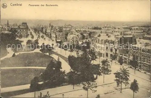 Cambrai Panorama des Boulevards Kat. Cambrai