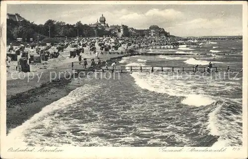 Arendsee Ostseebad Strandleben Kat. Kuehlungsborn