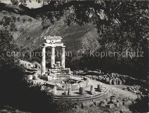 Delphi Delfi Tempelruine Kat. Golf von Korinth
