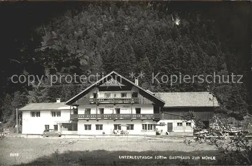 Unterleutasch Gasthaus zur Muehle Kat. Leutasch Tirol
