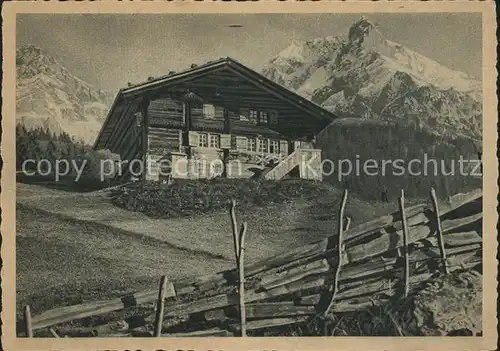 Adelboden Berghaus Mittaghorn Berner Alpen Kat. Adelboden