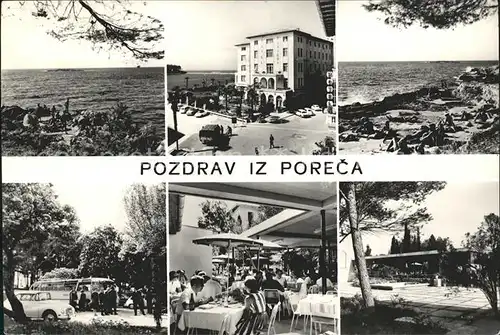 Porec Panorama Kueste Hotel Restaurant Kat. Kroatien