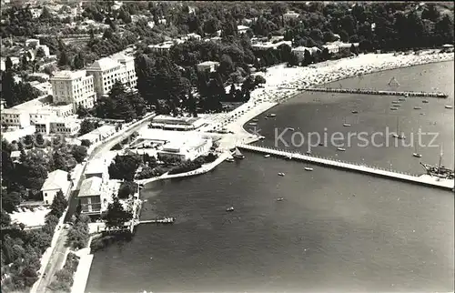 Portoroz Strand Hafen Fliegeraufnahme Kat. Slowenien