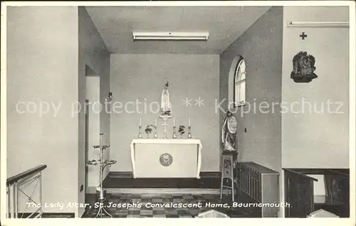 Bournemouth UK The Lady Altar St Josephs Convalescent Home Kat. Bournemouth