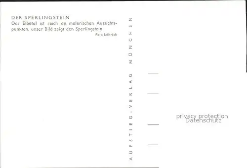 Tschechien Region Der Sperlingstein Kat. Tschechische Republik