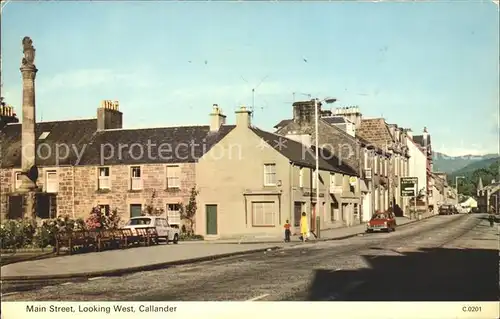 Callander Main Street looking west Kat. United Kingdom