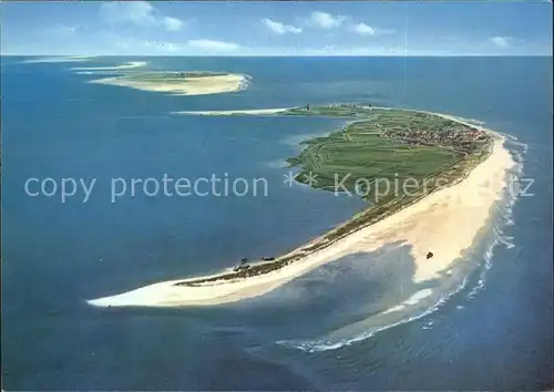 Wangerooge Nordseebad Luftaufnahme aus 1000 m Flughoehe Insel Kat. Wangerooge