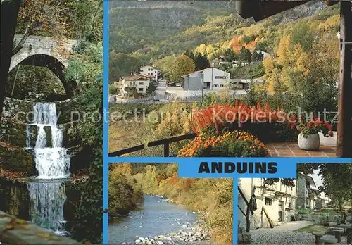 Anduins Wasserfall Teilansichten Bachlauf Herbststimmung Kat. Anduins