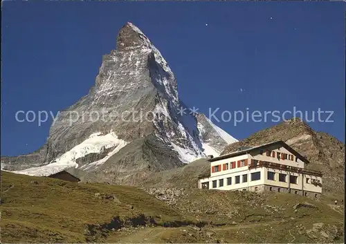 Zermatt VS Berghotel Schwarzsee Matterhorn Mont Cervin Walliser Alpen Kat. Zermatt