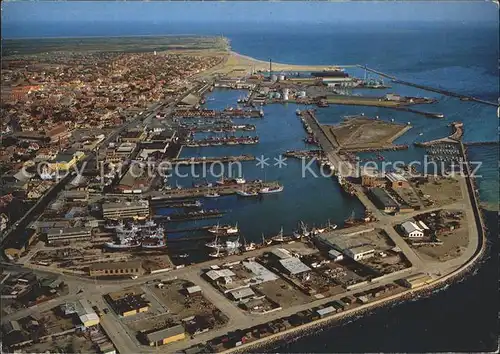Skagen Havn set fra Luften Hafen Fliegeraufnahme Kat. Daenemark