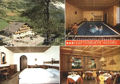 Martelltal Hotel Thairmuehl Hallenbad Kat. Vinschgau Bozen Suedtirol