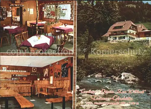 Glashuette Todtmoos Gasthaus Pension Zum Wildbach Bachlauf Schwarzwald Kat. Todtmoos