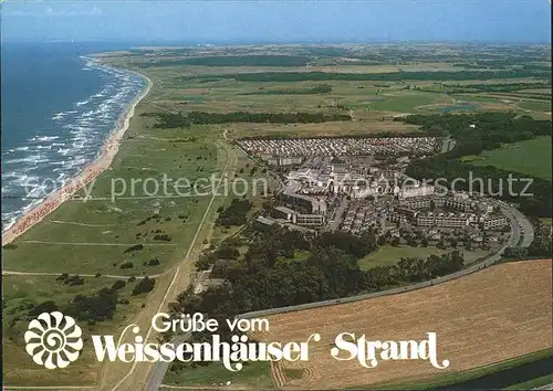 Weissenhaeuser Strand Ostseebad Hohwachter Bucht Fliegeraufnahme Kat. Wangels