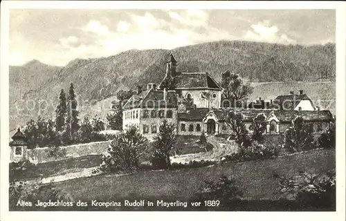 Mayerling Baden Altes Jagdschloss Kronprinz Rudolf Kat. Baden