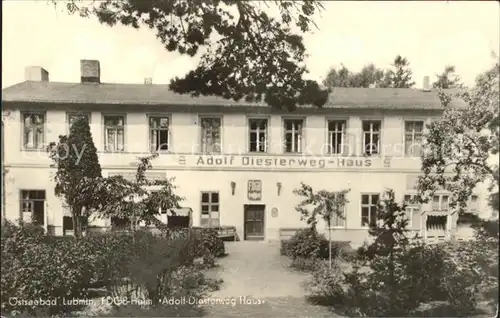 Lubmin Ostseebad FDGB Heim Adolf Diesterweg Haus / Lubmin /Ostvorpommern LKR